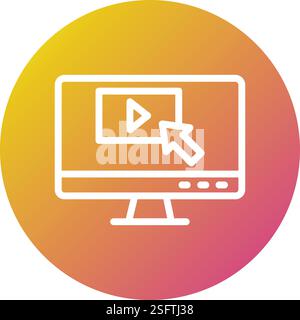 Clickstream Vector Icon Design Illustration Stock Vector