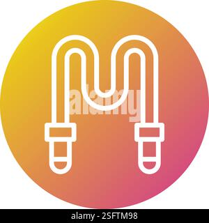 Rope Vector Icon Design Illustration Stock Vector