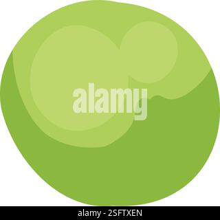 Green smoke cloud. Cartoon stream clouds, comic dust steaming, bright cloud puffs flat vector illustration icon. Steaming dust puff Stock Vector