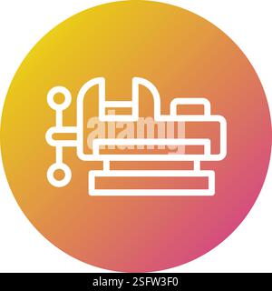 Vise Vector Icon Design Illustration Stock Vector