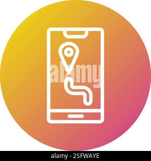 Maps Vector Icon Design Illustration Stock Vector