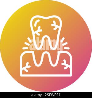 Tooth Extraction Vector Icon Design Illustration Stock Vector