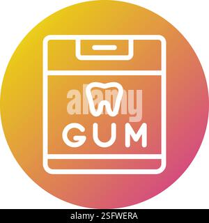 Chewing Gum Vector Icon Design Illustration Stock Vector