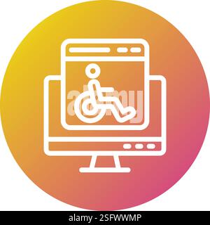 Accessability Vector Icon Design Illustration Stock Vector