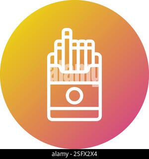 Cigarette Vector Icon Design Illustration Stock Vector