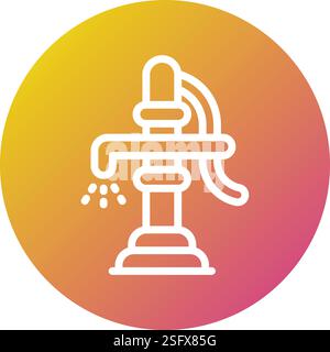 Water Pump Vector Icon Design Illustration Stock Vector