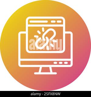 Link Vector Icon Design Illustration Stock Vector