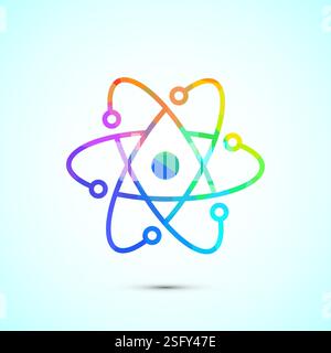 Data science icon design illustration. Big data, digital tech icon, low poly style Stock Vector