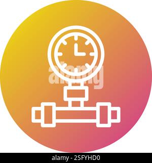 Manometer Vector Icon Design Illustration Stock Vector