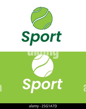 Sport Ball Logo design, Set of tennis Ball Logo design Stock Vector