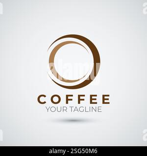 circle coffee logo icon design template Stock Vector