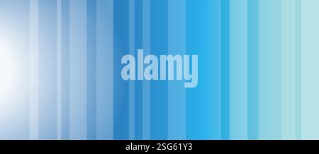Abstract Blue Web Banner, Light and Transparent Layers Stock Vector