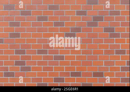 Red ceramic brick for interior and exterior walls Stock Photo