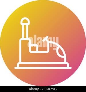Bumper Car Vector Icon Design Illustration Stock Vector