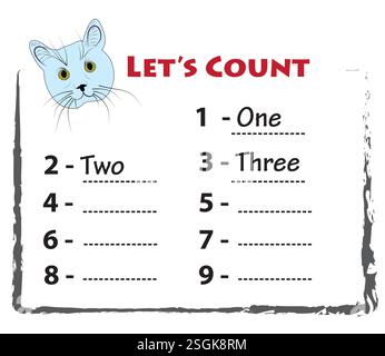 Let's count Stock Vector