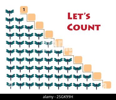Let's count Stock Vector
