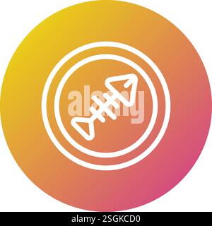 Fish Vector Icon Design Illustration Stock Vector