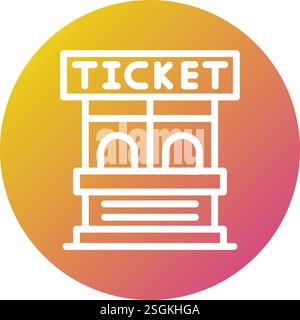 Ticket Office Vector Icon Design Illustration Stock Vector