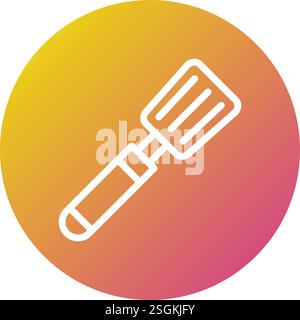 Spatula Vector Icon Design Illustration Stock Vector
