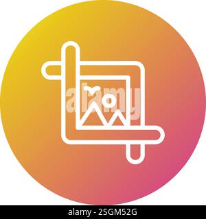 Crop Vector Icon Design Illustration Stock Vector