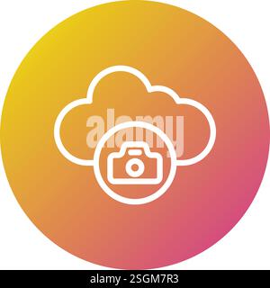 Cloud Vector Icon Design Illustration Stock Vector