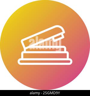 Stapler Vector Icon Design Illustration Stock Vector