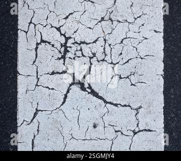 Abstract Art  from Road Markings in Tokyo Japan Stock Photo