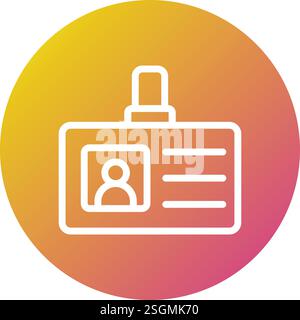 Id Card Vector Icon Design Illustration Stock Vector