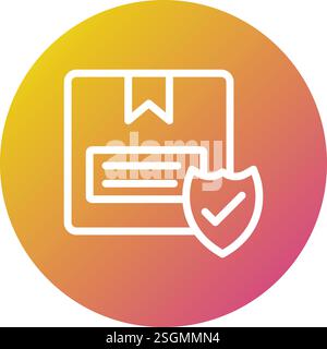 Package Protection Vector Icon Design Illustration Stock Vector