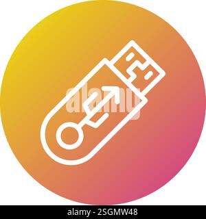 Pendrive Vector Icon Design Illustration Stock Vector