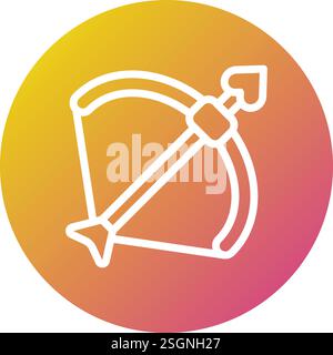 Cupid Arrow Vector Icon Design Illustration Stock Vector