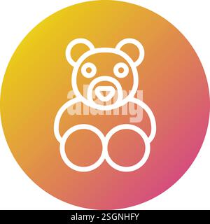 Bear Vector Icon Design Illustration Stock Vector