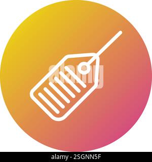 Tag Vector Icon Design Illustration Stock Vector