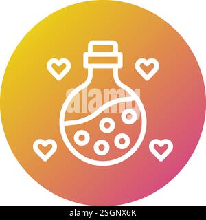 Love Potion Vector Icon Design Illustration Stock Vector