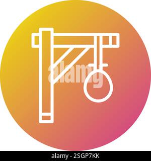 Gallows Vector Icon Design Illustration Stock Vector