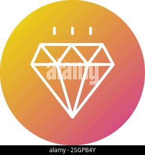 Gems Vector Icon Design Illustration Stock Vector