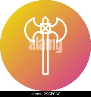 Axe Vector Icon Design Illustration Stock Vector