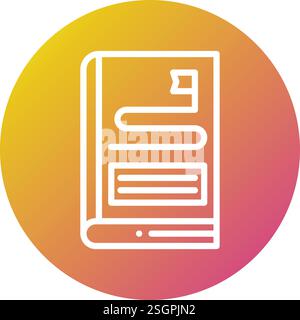 Guid Line Vector Icon Design Illustration Stock Vector