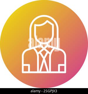 Company Secertary Vector Icon Design Illustration Stock Vector