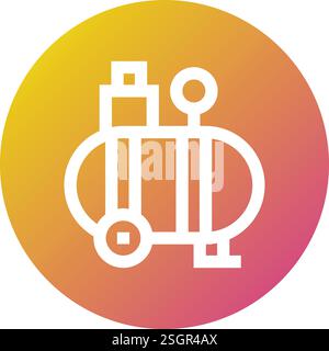 Air Compressor Vector Icon Design Illustration Stock Vector