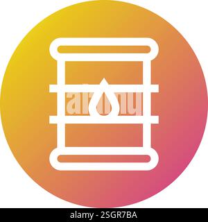 Eco Barrel Vector Icon Design Illustration Stock Vector