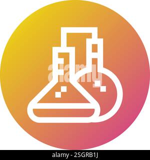Chemical Experiment Vector Icon Design Illustration Stock Vector