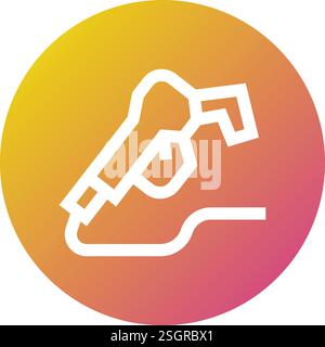 Fuel Nozzle Vector Icon Design Illustration Stock Vector