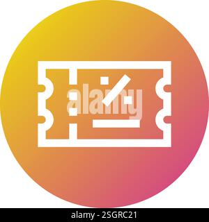 Discount Coupon Vector Icon Design Illustration Stock Vector
