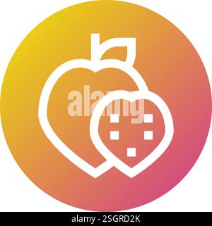 Custard apple Vector Icon Design Illustration Stock Vector