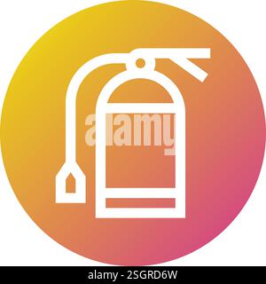 Extinguisher Vector Icon Design Illustration Stock Vector