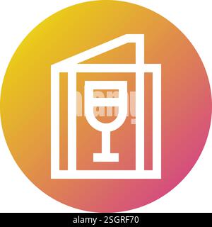 Menu card Vector Icon Design Illustration Stock Vector