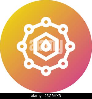 Benzol Vector Icon Design Illustration Stock Vector