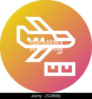 Air Freight Vector Icon Design Illustration Stock Vector