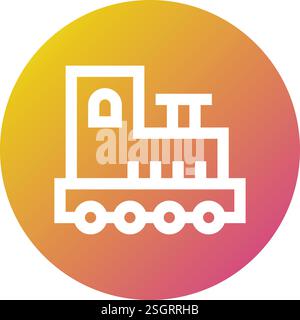 Train Vector Icon Design Illustration Stock Vector